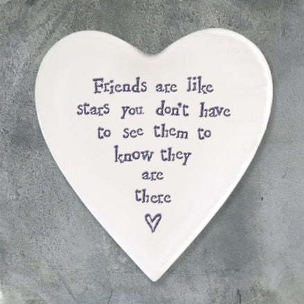 Porcelain coaster-Friends are stars