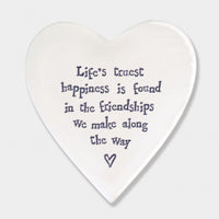 Porcelain Coaster-Lifes Truest Happiness