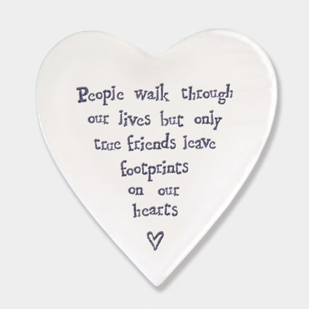 Porcelain coaster-People walk through