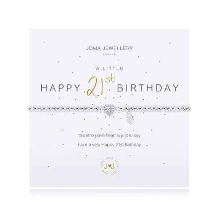 A Little Happy 21st Birthday Bracelet