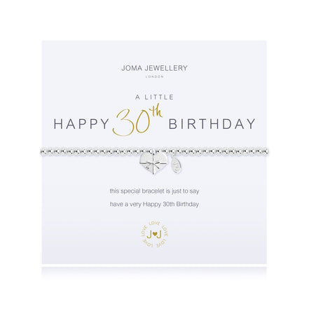 A Little Happy 30th Birthday Bracelet