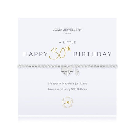 A Little Happy 30th Birthday Bracelet