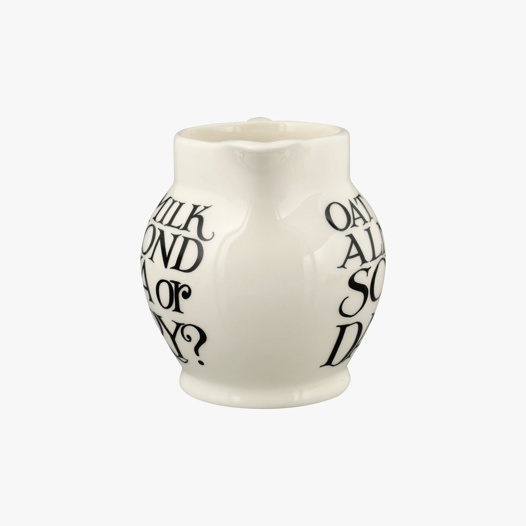 Black Toast Soya or Dairy 1/2 Pint Jug