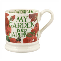 Flowers My Garden Is My Happiness 1/2 Pint Mug