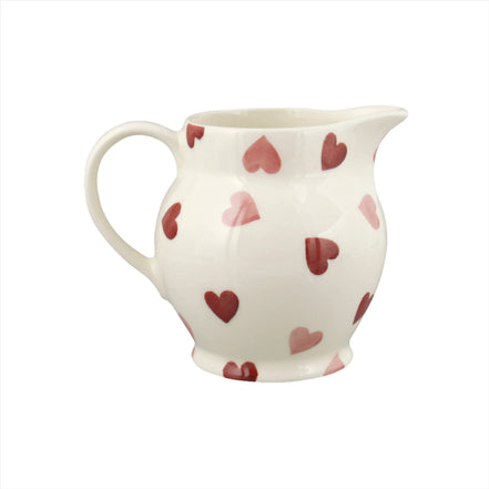 Pink Hearts 1/2 Pint Jug