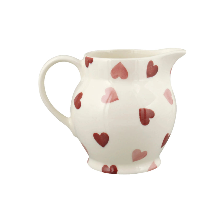 Pink Hearts 1/2 Pint Jug