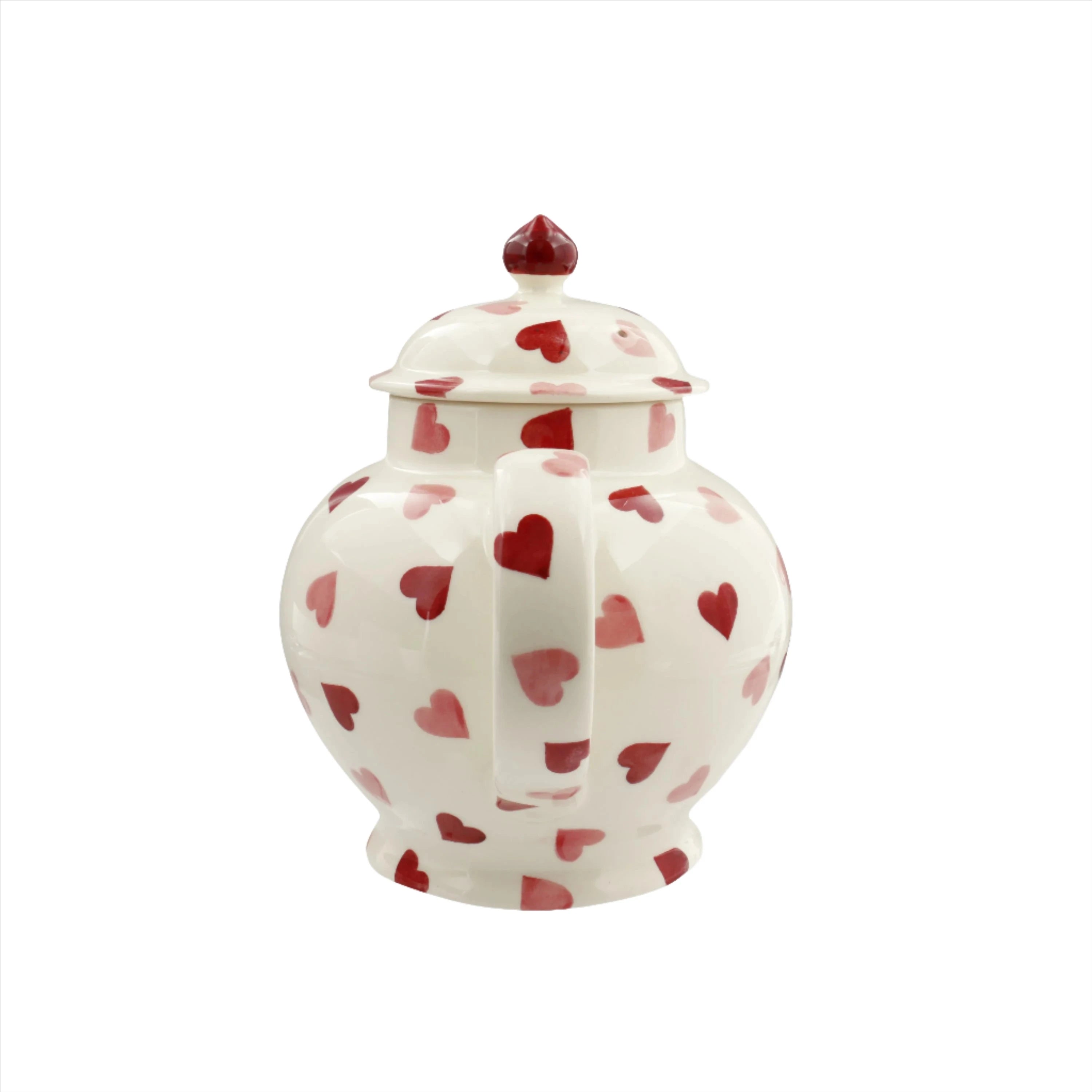 Pink Hearts 4 Mug Teapot Boxed