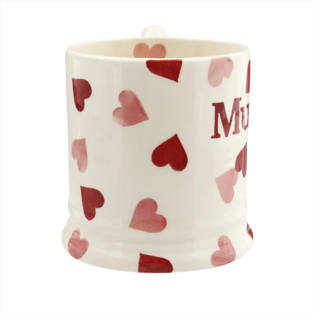 Pink Hearts Mummy 1/2 Pint Mug