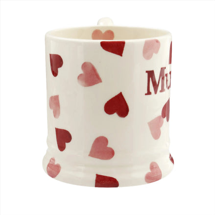 Pink Hearts Mummy 1/2 Pint Mug