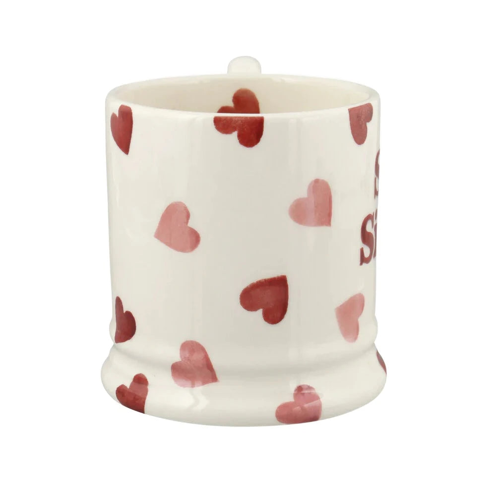 Soul Sister Pink Hearts 1/2 Pint Mug