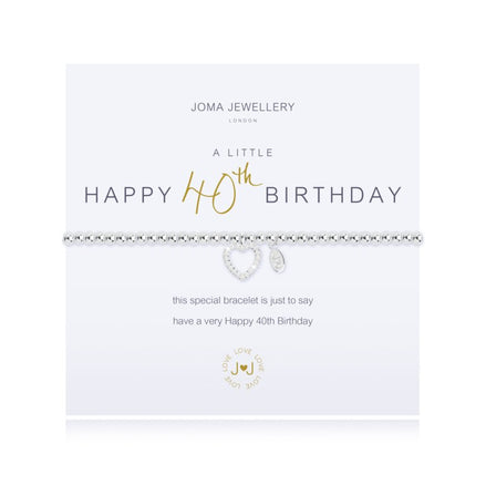 A Little Happy 40th Birthday Bracelet