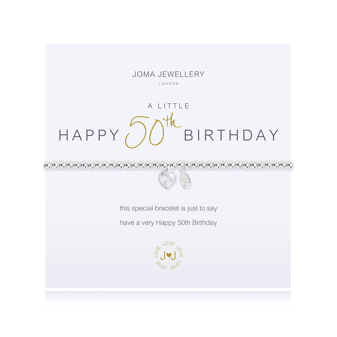 A Little Happy 50th Birthday Bracelet