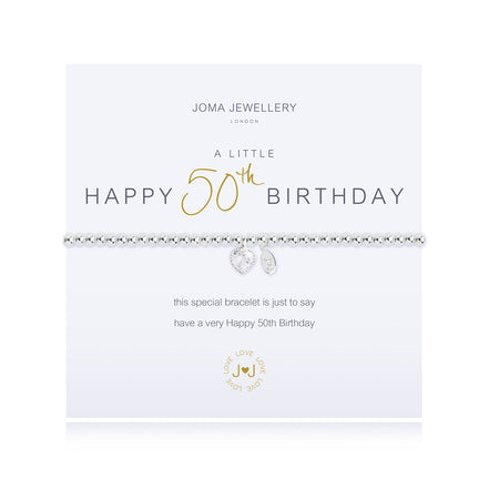 A Little Happy 50th Birthday Bracelet