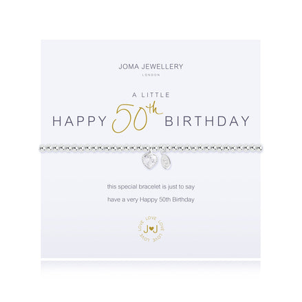 A Little Happy 50th Birthday Bracelet