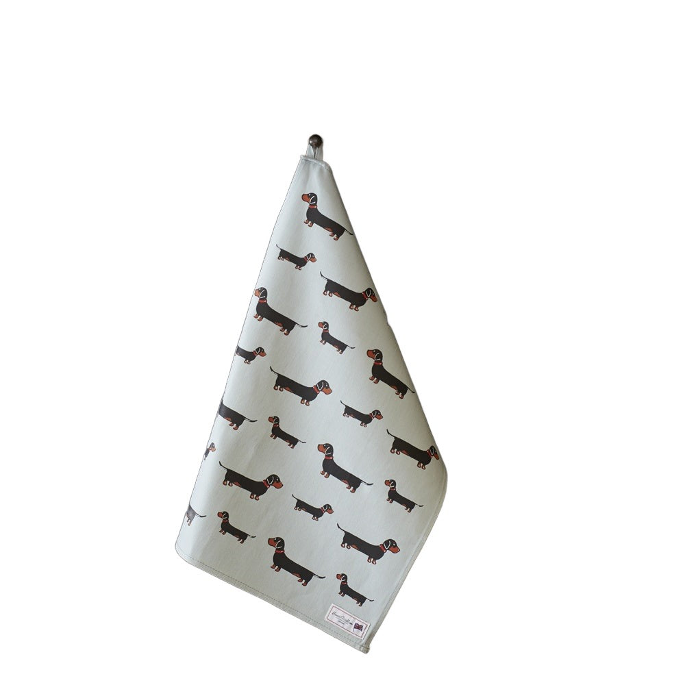Dachshund Tea Towel