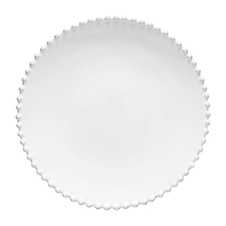 Pearl White Dinner Plate