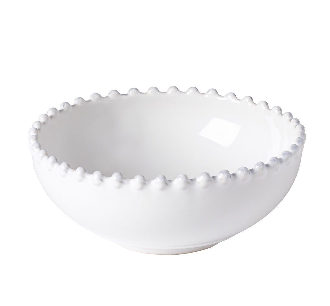 Pearl White Low Bowl
