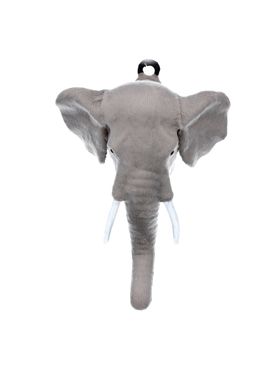 Faux Fur Circus Elephant Head Plaque