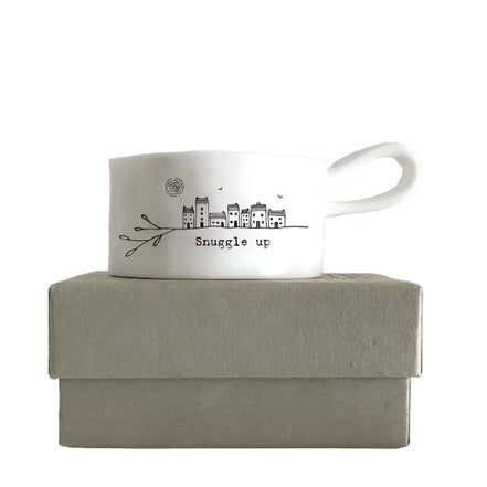 Handled Tea Light Holder - Snuggle Up