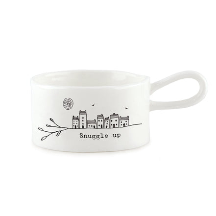 Handled Tea Light Holder - Snuggle Up