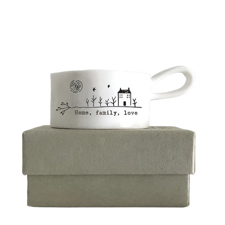 Handled Tea Light Holder - Home, Family, Love