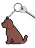Chocolate Cockapoo/ Labradoodle Keyring