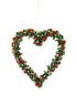 Hanging Red/Green Berrybud Heart