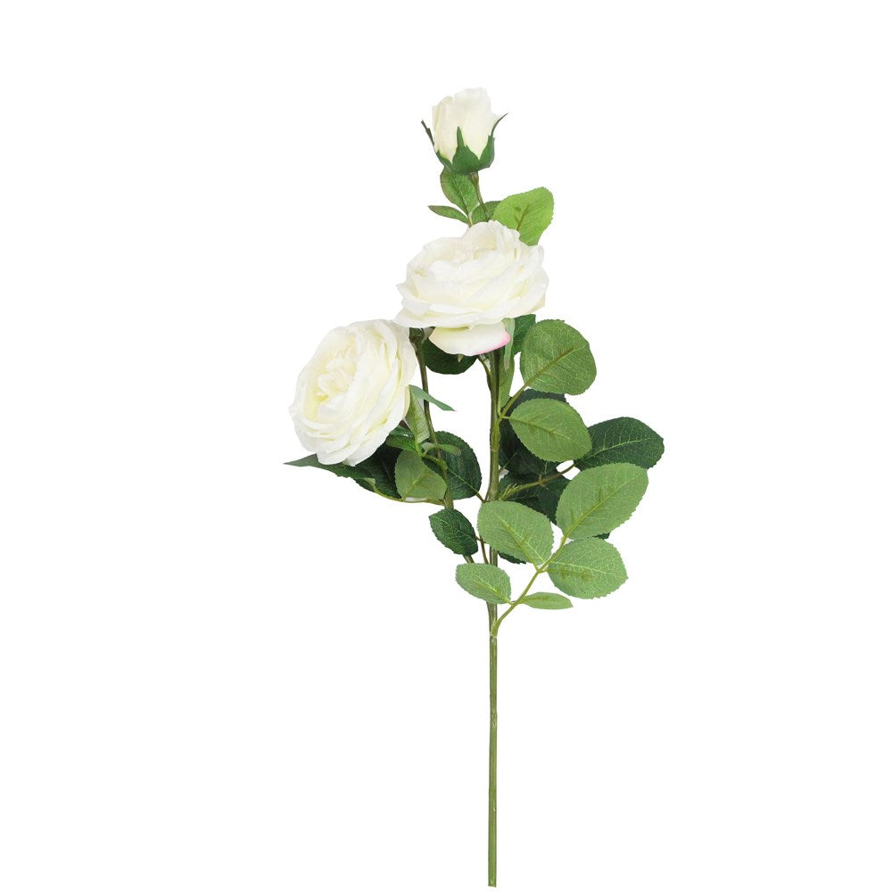 White Triple Rose Spray