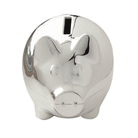 Silver Plated Piggy Money Box