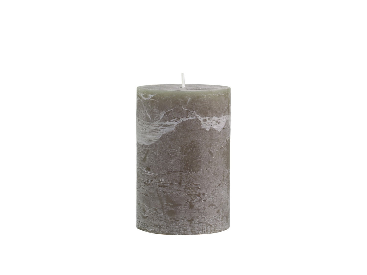 Olive Pillar Candle 90h