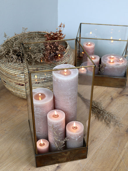 Linen Pillar Candle 150h