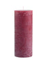 Dark Red Maroon Pillar Candle 150h