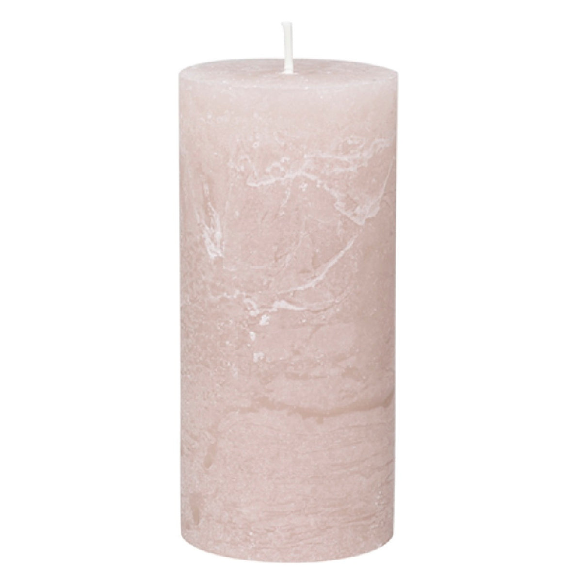 Macon Rustic Pillar Candle - Dusty Rose - 60hrs - 15cm x 7cm