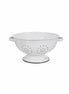 Enamel Colander - White
