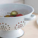 Enamel Colander - White