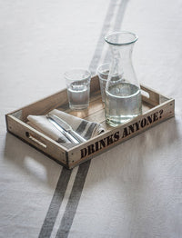 Wooden Drinks Anyone? Tray - Spruce