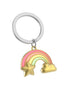 Pastel Rainbow with Cloud and Star Keyring