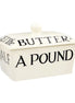 Black Toast Half a Pound Small Butter Dish
