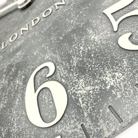 20" Outdoor Arabic Wall Clock Cement