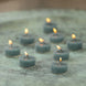 Rustic Tealights Petrol Blue
