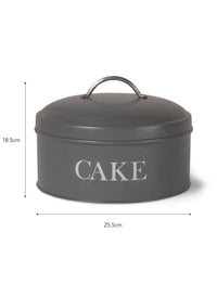 Steel Round Cake Tin - Charcoal