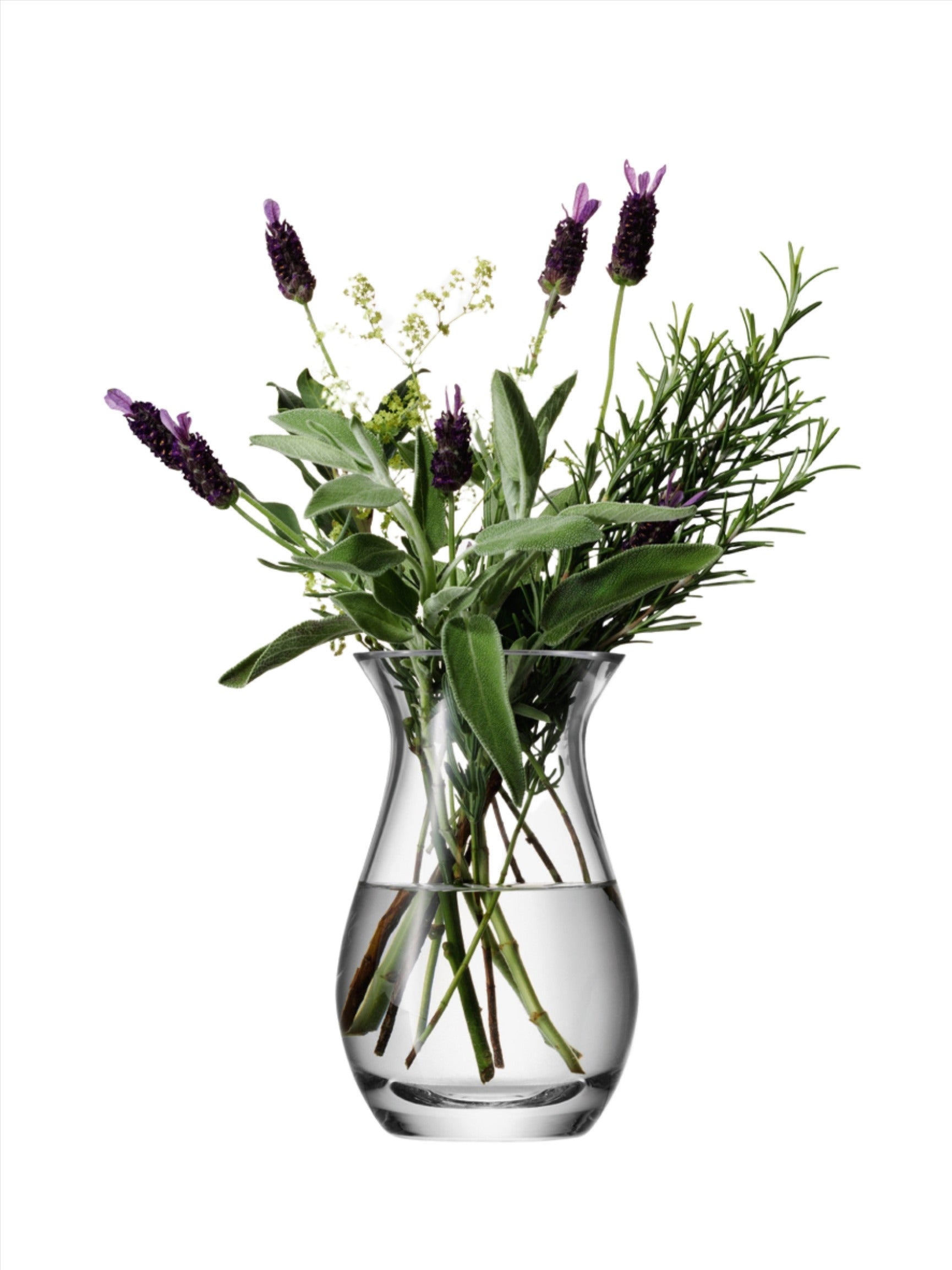 Flower Posy Vase H17.5cm Clear