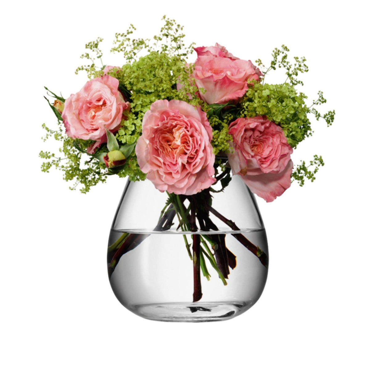 Flower Table Bouquet Vase H17cm Clear