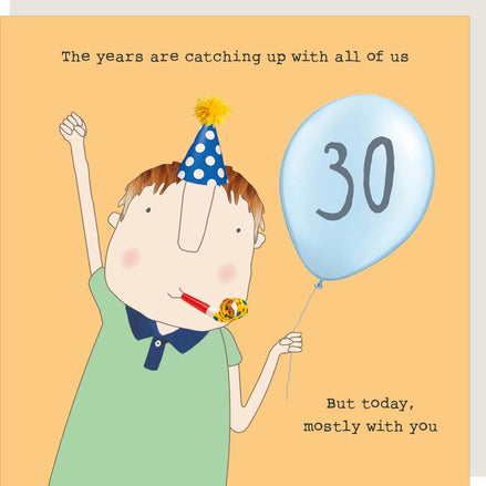 Boy 30th Birthday Card