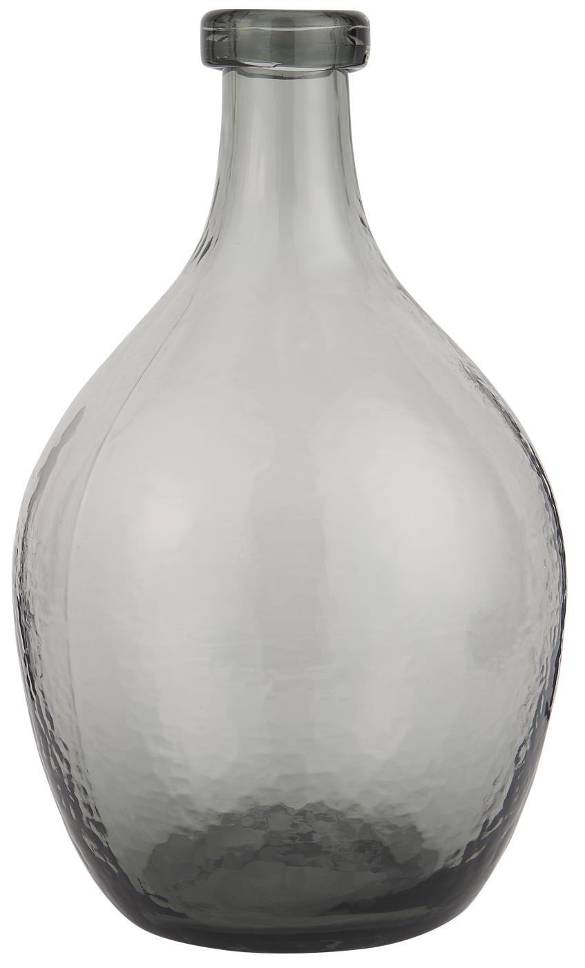Glass Balloon Grey Glass Vase Large