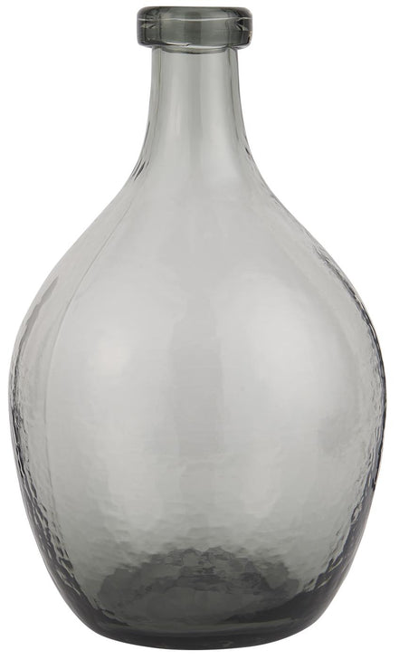 Glass Balloon Grey Glass Vase Large