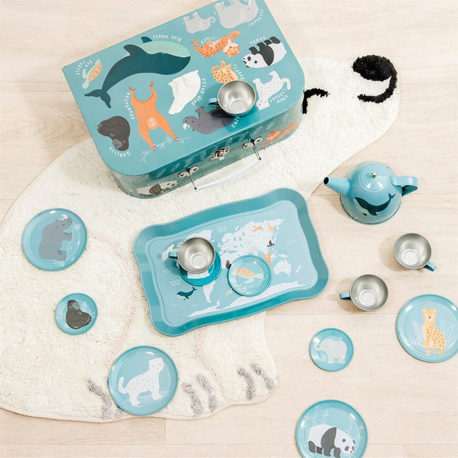 Endangered Animals Kids Tea Set