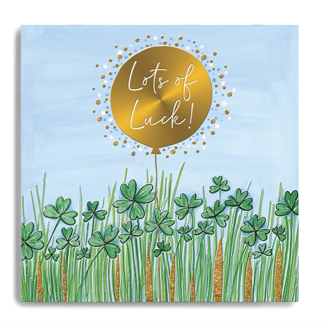 Good Luck Field of Four Leaf Clovers