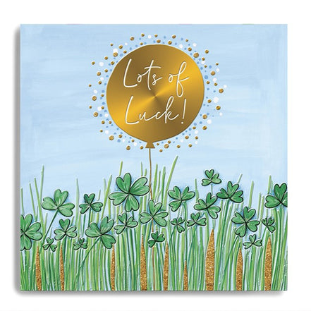 Good Luck Field of Four Leaf Clovers