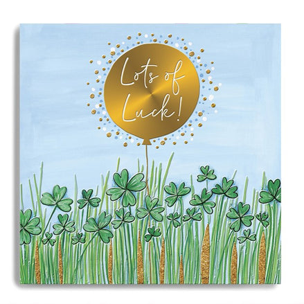 Good Luck Field of Four Leaf Clovers